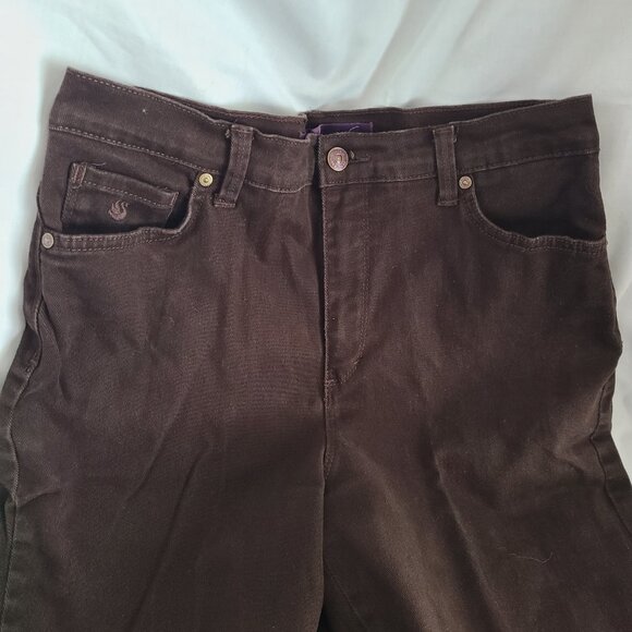 Gloria Vanderbilt Amanda Jeans - Brown, size 8L - Picture 6 of 7